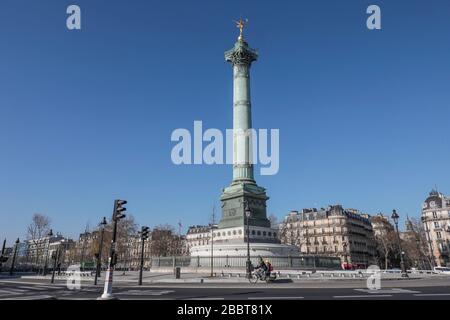 PARIGI, 15° GIORNO, LOCKDOWN PARIGINO Foto Stock