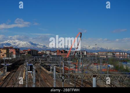 L'Arco Olimpico di Torino Foto Stock