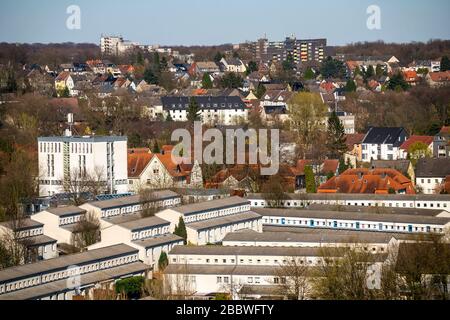 SchŸngelberg edilizia abitativa, nuovo sviluppo, costruito nel 1993 come parte della IBA, Gelsenkirchen, Germania Foto Stock