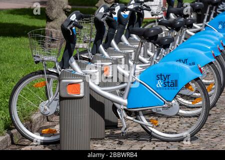 Servizio di noleggio bici Styr & Stall a Goteborg, Svezia, Europa Foto Stock