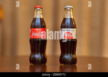 Bottiglia di Coca Cola Foto Stock