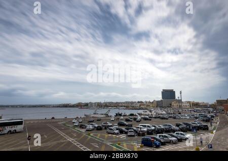 Skyline di Gallipoli, Italia. Foto Stock