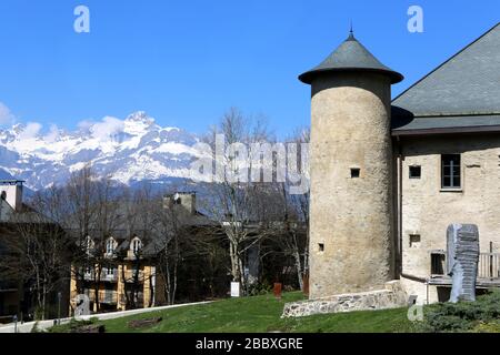 Maison Forte de Hautetour. Pôle culturel. Saint-Gervais-les-Bains. Alta Savoia. Francia. Foto Stock