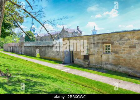 Asilo Lunatico trans-Allegheny, Weston, WV Foto Stock