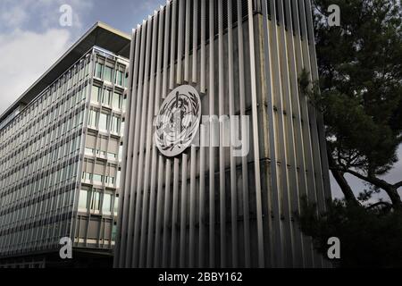 Sede dell'Organizzazione mondiale della sanità (OMS/OMS) - Ginevra, Svizzera Foto Stock