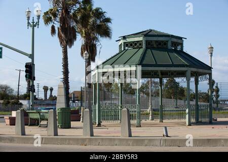 Vista sulla strada del centro di Compton, California, Stati Uniti. Foto Stock