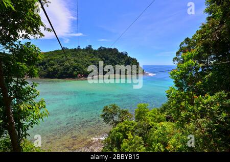 Paesaggio naturale di Sabah in Malesia Foto Stock