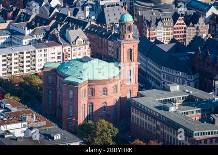 Antenna di Paulskirche (St. Chiesa di Paolo) a Francoforte sul principale, in Germania Foto Stock