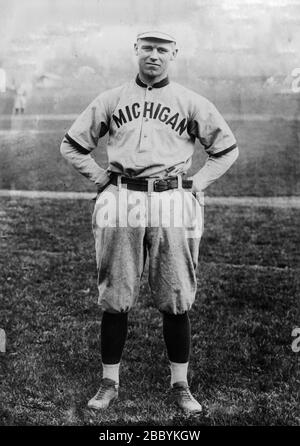 George Sisler, giocatore di baseball della University of Michigan ca. 1910-1915 Foto Stock