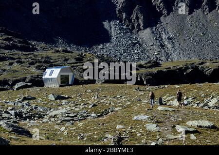 Trekking da piccolo Moncenisio a Vaccarone attraverso col Clapier Foto Stock