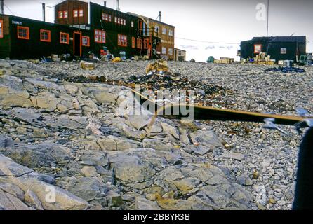 Stonnington base Antartide British Antartide Survey 1972 Foto Stock