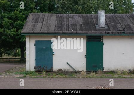 Southfield Park Pavilion Southfield Recreation Ground, East Acton, Londra, W3 Foto Stock