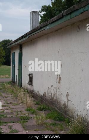 Southfield Park Pavilion Southfield Recreation Ground, East Acton, Londra, W3 Foto Stock