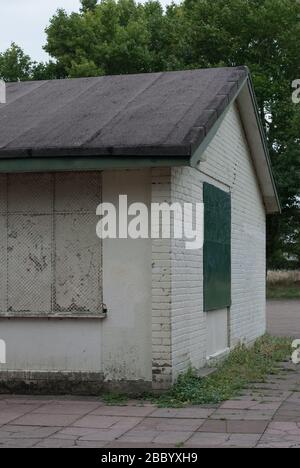 Southfield Park Pavilion Southfield Recreation Ground, East Acton, Londra, W3 Foto Stock