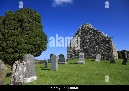 Chiesa di Kilchrist vicino a Broadford, Isola di Skye, Scozia, Regno Unito. Foto Stock