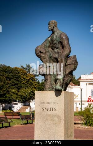 Sud Africa, Città del Capo, Giardino della Società, statua di Jan Smuts di Sydney Harpley Foto Stock
