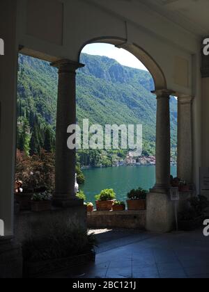 Ville Villa Monastero, Varenna, Lago Di Como, Lombardia, Italia, Europa Foto Stock