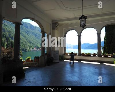 Ville Villa Monastero, Varenna, Lago Di Como, Lombardia, Italia, Europa Foto Stock