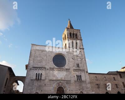 Chiesa di San Michele Arcangelo, Bevagna, Umbria, Italia, Europa Foto Stock