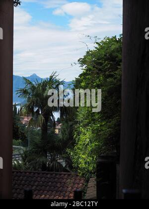 Centro storico, Perledo Village, Como Lago costa orientale, Lombardia, Italia, Europa Foto Stock