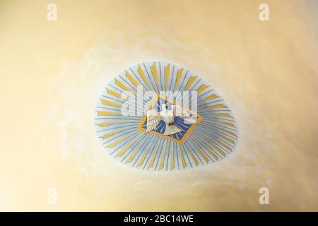 Cattedrale di San Giovanni Battista a Fira, Santorini, Grecia Foto Stock