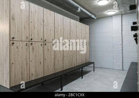 Cabina in palestra Foto Stock