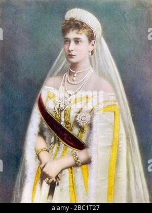 ALEXANDRA FEODOROVNA (1872-1918) moglie di Nicola II di Russia Foto Stock