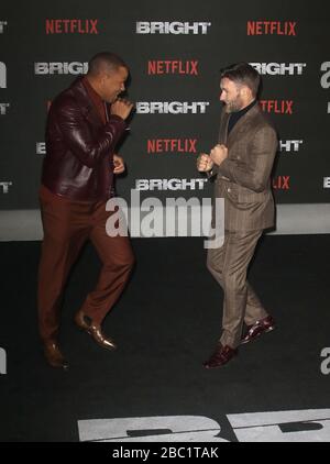 15 dicembre 2017 - Londra, Inghilterra, Regno Unito - "Bright" European Premiere, BFI Southbank Photo shows: Will Smith e Joel Edgerton Foto Stock