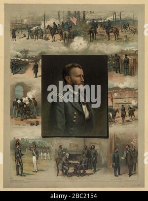 Grant da West Point a Appomattox - Thulstrup. Foto Stock