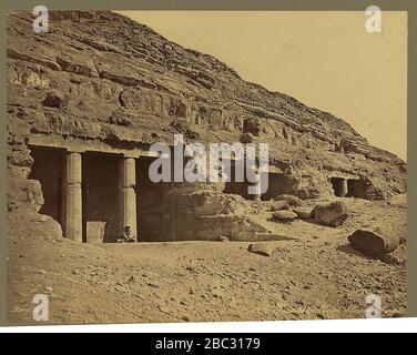 Grotte de Béni-Hassan (Égypte) - Bonfils. Foto Stock