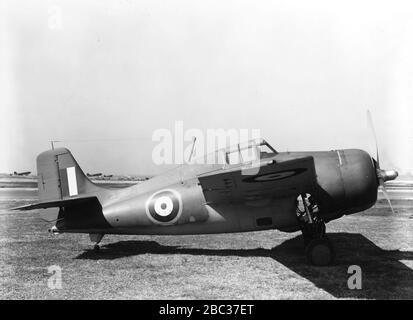 Grumman Martlet IV al NAS Anacostia nell'aprile 1942. Foto Stock