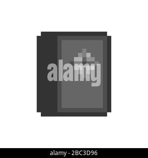 Cassaforte pixel art. Money vault a 8 bit. Illustrazione del vettore Pixelate Illustrazione Vettoriale