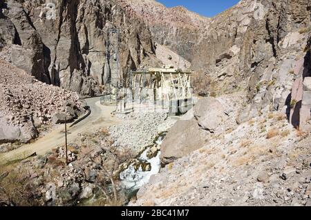 Owens River centrale idroelettrica Gorge generazione centrale Foto Stock