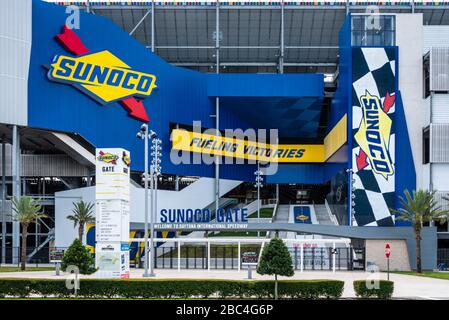 Sunoco Gate al circuito Internazionale di Daytona a Daytona, Florida. (STATI UNITI) Foto Stock