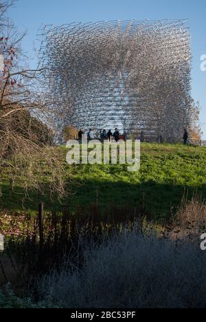 The Hive Installation Pavilion di Wolfgang Buttress BDP Architects Simmonds Studio presso i Royal Botanic Gardens Kew Gardens, Richmond, Londra, TW9 3AE Foto Stock