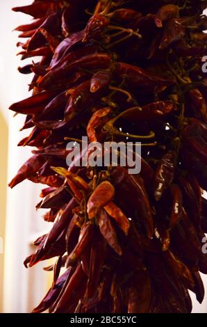 vista ravvicinata della paprika secca Foto Stock