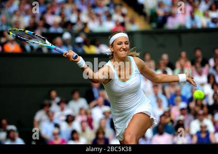 Victoria Azarenka in Bielorussia in azione contro Serena Williams degli Stati Uniti Foto Stock