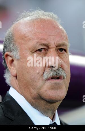 Allenatore spagnolo Vicente del Bosque Foto Stock