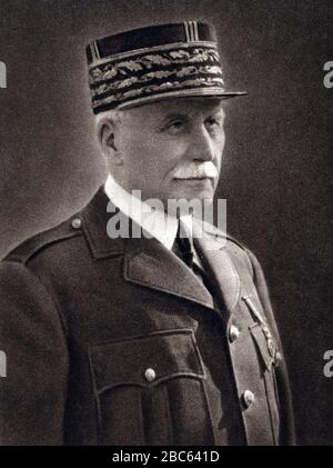 Ritratto di Henri Philippe Petain (1856-1951) Foto Stock