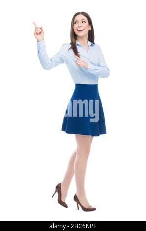 Ritratto di giovane donna d'affari in piedi Foto Stock