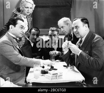 EDWARD G. ROBINSON NOEL FRANCIS e JAMES CAGNEY in SMART MONEY 1931 regista ALFRED E. GREEN Screen story and Dialogue Kubec Glasmon e John Bright Warner Bros. Foto Stock