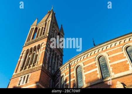 Cathedral of the Holy Family in Exile (1891) è una cattedrale cattolica Ucraina a Mayfair, nel centro di Londra, nel Regno Unito. Era una chiesa congregazionale. Foto Stock