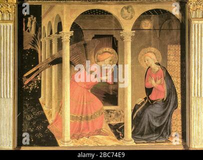 Italia - Toscana - Museo Diocesano di Cortona - Beato Angelico - Annunciazione 1432-1433 Foto Stock