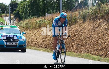 Didier Rous di Bouygues Telecom durante il Tour de France 2006, ciclismo gara 7 fase, Saint-Grégoire - Rennes ITT il 08 giugno 2006 a Rennes, Francia - Foto Laurent Lairys / DPPI Foto Stock