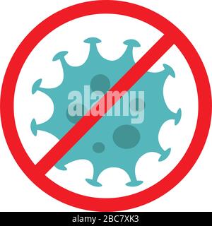 Corona Virus 2020 corona virus in wuhan, cina, diffusione globale, e concetto di icona di arresto corona virus Illustrazione Vettoriale