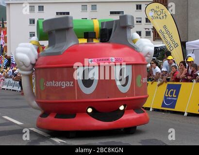 Caravanne Publicitaire durante il Tour de France 2006, pista ciclabile 15 gara,Gap - l'Alpe-d'Huez il 18 giugno 2006 in 'Alpe-d'Huez, Francia - Foto Laurent Lairys /DPPI Foto Stock