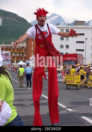 Caravanne Publicitaire durante il Tour de France 2006, pista ciclabile 15 gara,Gap - l'Alpe-d'Huez il 18 giugno 2006 in 'Alpe-d'Huez, Francia - Foto Laurent Lairys /DPPI Foto Stock
