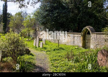 St Marys Churchyard, Bathwick, Bath Foto Stock