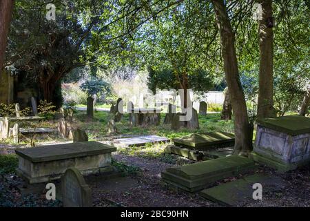 St Marys Churchyard, Bathwick, Bath Foto Stock