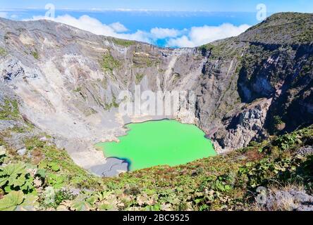 Vulcano di Irazu, Vulcano di Irazu National Park. Provincia di Cartago, Costa Rica Foto Stock